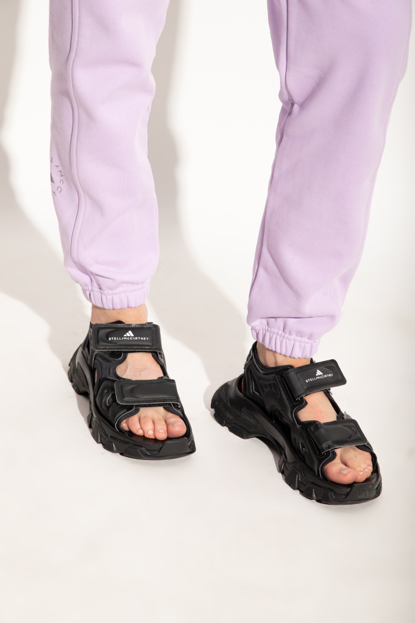 Black 'Hika' sandals with logo ADIDAS by Stella McCartney Black 'Hika' sandals with logo ADIDAS by Stella McCartney